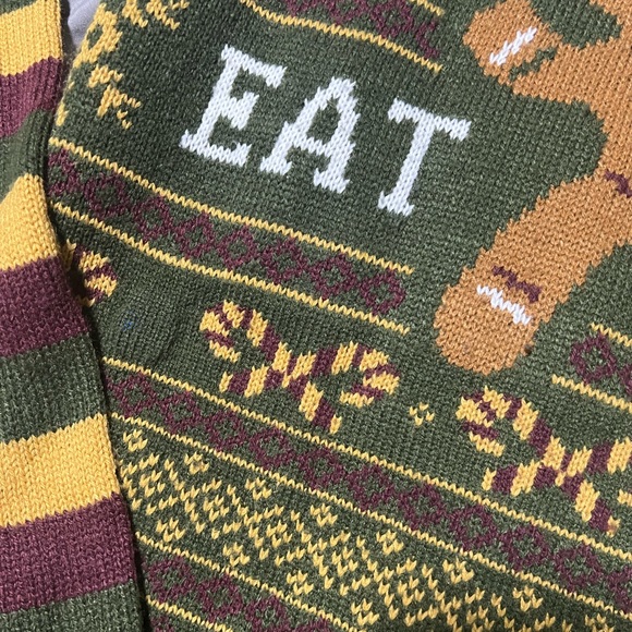 Gingerbread Man Christmas Sweater “Eat Me” - Lights Up - Picture 4 of 4